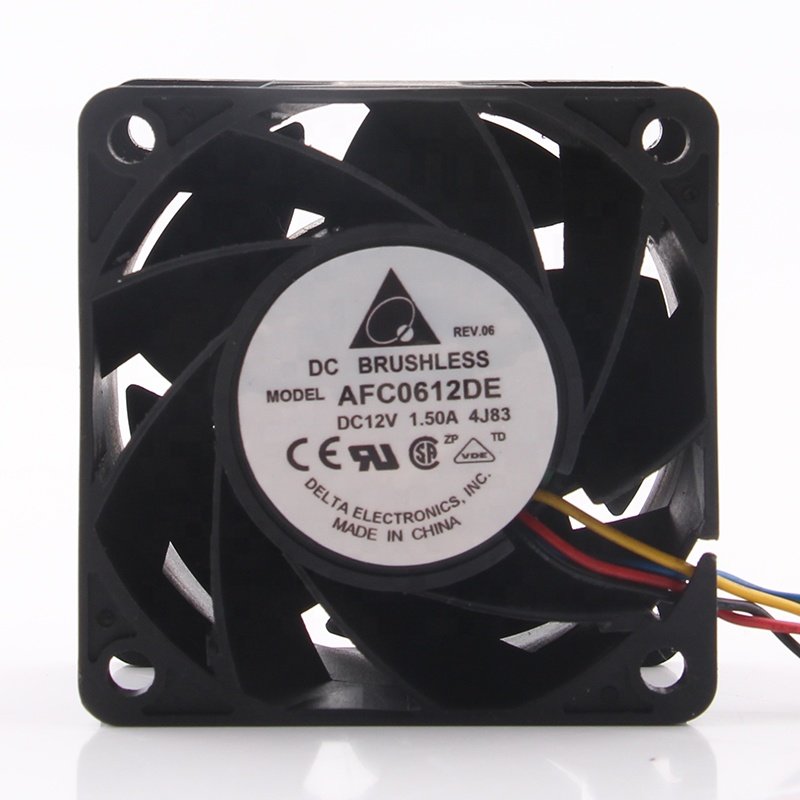 Delta 24V 48V DC12V 1.50A EC AC 6038 6cm 4-wire PWM Double Ball Violence Large air Volume AFC0612DE Cooling Fan